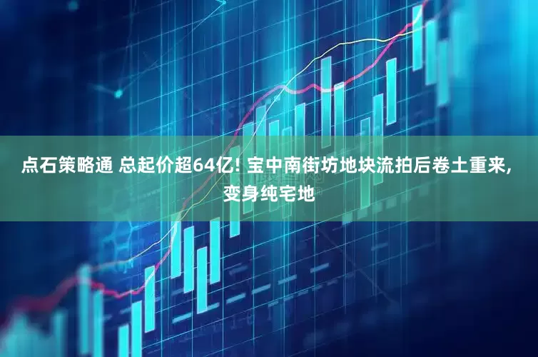 点石策略通 总起价超64亿! 宝中南街坊地块流拍后卷土重来, 变身纯宅地